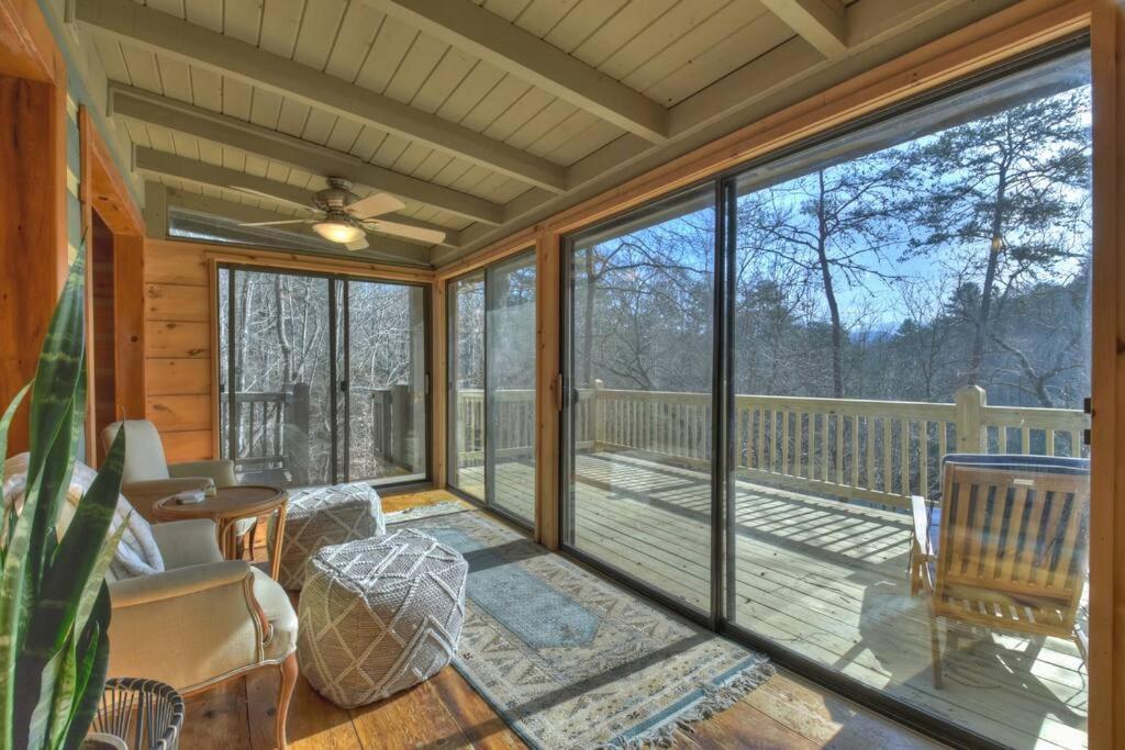 Waywish Waterfront Cabin In Blue Ridge Mountains Exteriör bild