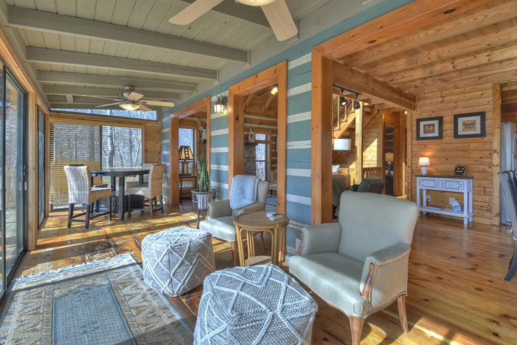 Waywish Waterfront Cabin In Blue Ridge Mountains Exteriör bild