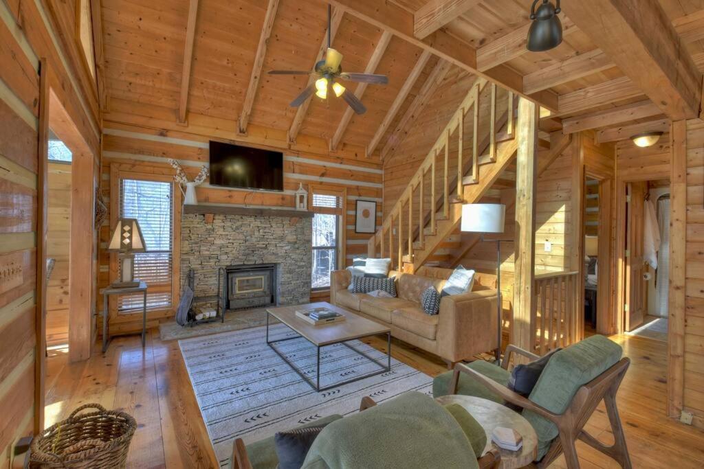 Waywish Waterfront Cabin In Blue Ridge Mountains Exteriör bild