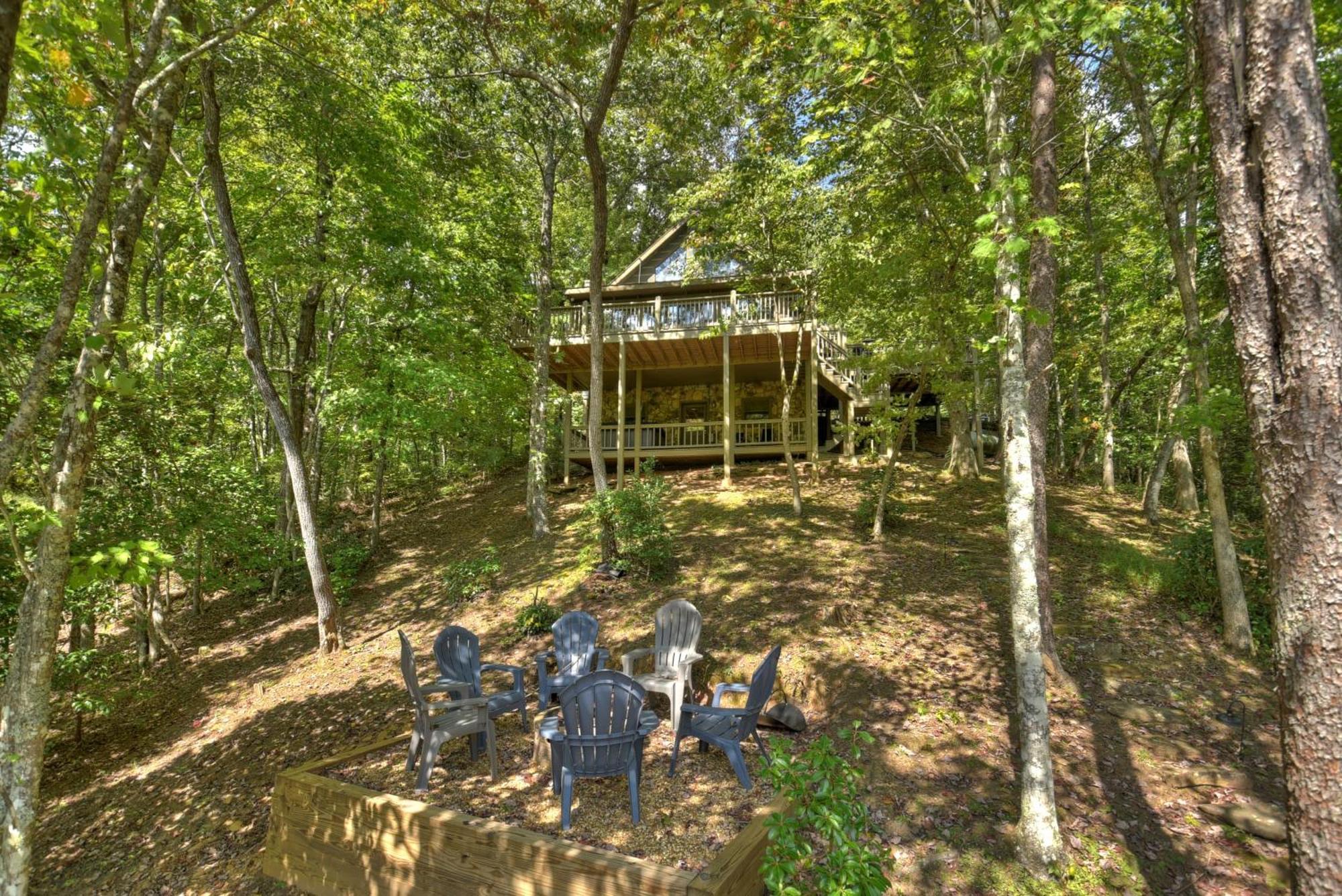 Waywish Waterfront Cabin In Blue Ridge Mountains Exteriör bild